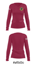 Factory Shoals Middle School Basketball 29038102 Women's Long Sleeve V-neck Shirt - 20
