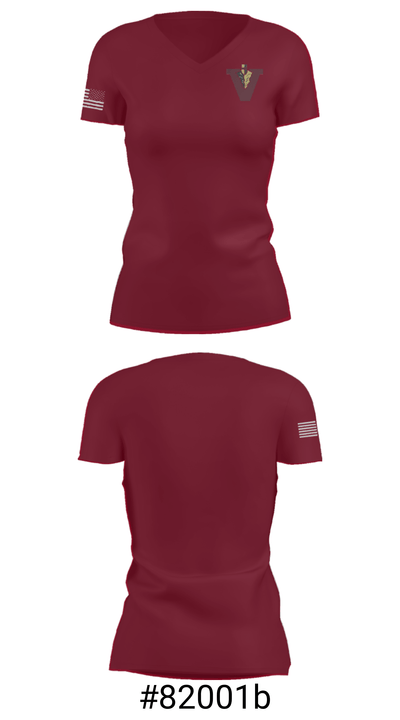 Vidalia High School 92003304 Women's Short Sleeve V-neck Shirt - 21