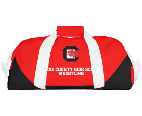 Duffle Bag, Cocke County High School Wrestling, Wrestling, Teamtime, Team time, sublimation, custom sports apparel, team uniforms, spirit wear, spiritwear, sports uniforms, custom shirts, team store, custom team store, fundraiser sports, apparel fundraiser
