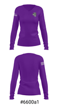 Eustace High School Basketball 56216856 Women's Long Sleeve V-neck Shirt - 20