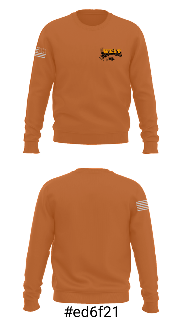Crew Neck Sweatshirt, West High School Gymnastics, Spirit Store, Teamtime, Team time, sublimation, custom sports apparel, team uniforms, spirit wear, spiritwear, sports uniforms, custom shirts, team store, custom team store, fundraiser sports, apparel fundraiser