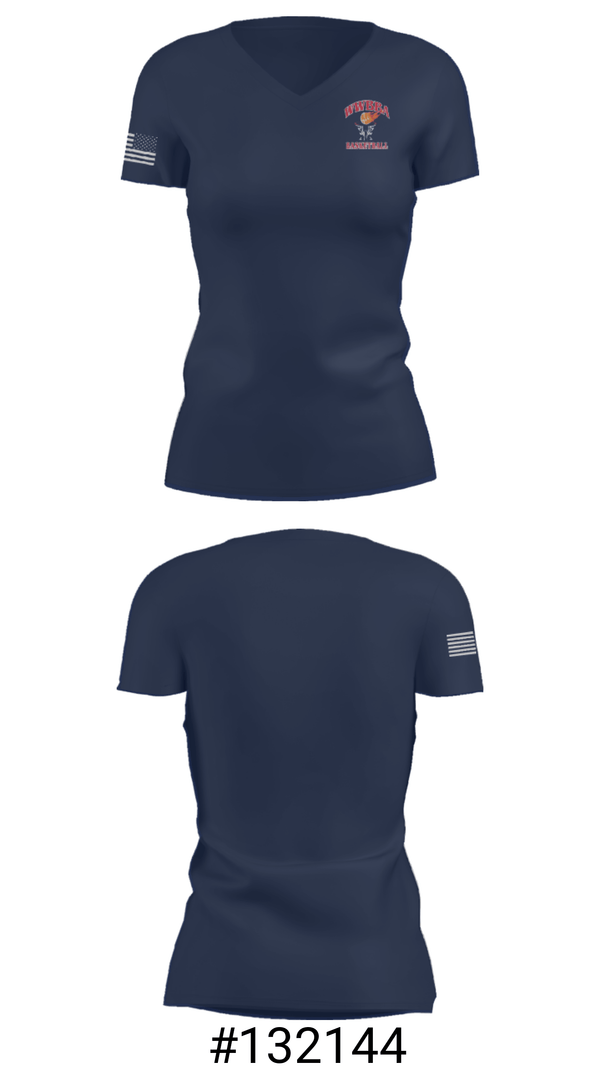 Women's Short Sleeve Vneck Shirt, Warrington Warwick Boys Basketball Association, Men's Basketball, Teamtime, Team time, sublimation, custom sports apparel, team uniforms, spirit wear, spiritwear, sports uniforms, custom shirts, team store, custom team store, fundraiser sports, apparel fundraiser