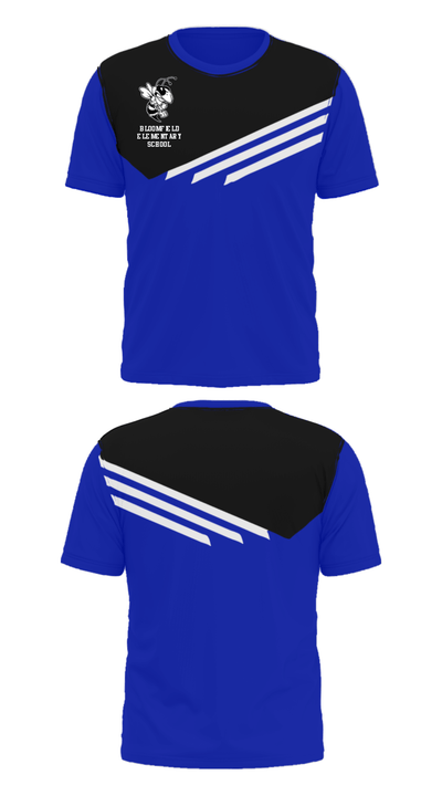 Bloomfield Elementary School 47413086 Short Sleeve Performance Shirt - 25
