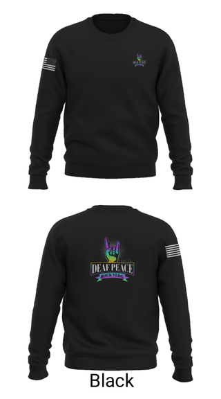 Crew Neck Sweatshirt, DeafPeaceRockVlog, , Teamtime, Team time, sublimation, custom sports apparel, team uniforms, spirit wear, spiritwear, sports uniforms, custom shirts, team store, custom team store, fundraiser sports, apparel fundraiser