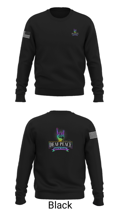 DeafPeaceRockVlog 14153246 Crew Neck Sweatshirt - 9