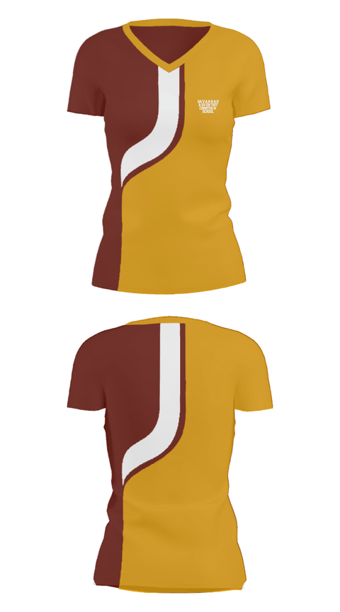 Women's Short Sleeve Vneck Shirt, Savannah Adventist Christian School, Spirit Store, Teamtime, Team time, sublimation, custom sports apparel, team uniforms, spirit wear, spiritwear, sports uniforms, custom shirts, team store, custom team store, fundraiser sports, apparel fundraiser