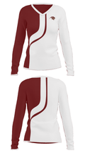 Pelion Middle School Basketball 5444025 Women's Long Sleeve V-neck Shirt - 37