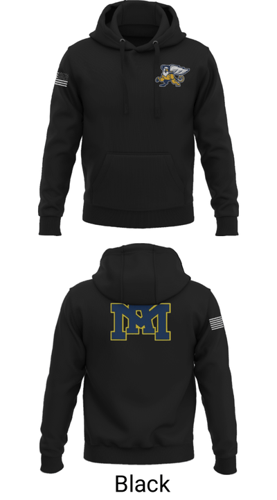 Rocky Mount High School Basketball 86010063 Hoodie - 10