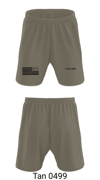 Athletic Shorts With Pockets, E CO 21BEB, Army, Teamtime, Team time, sublimation, custom sports apparel, team uniforms, spirit wear, spiritwear, sports uniforms, custom shirts, team store, custom team store, fundraiser sports, apparel fundraiser