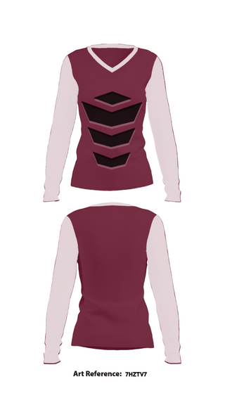 Women's Long Sleeve Vneck Shirt, Eagle View Elementary School, Spirit Store, Teamtime, Team time, sublimation, custom sports apparel, team uniforms, spirit wear, spiritwear, sports uniforms, custom shirts, team store, custom team store, fundraiser sports, apparel fundraiser