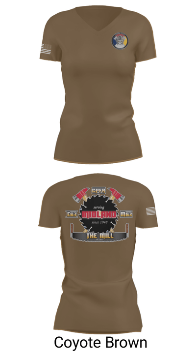 Hazmat 63 C 49225610 Women's Short Sleeve V-neck Shirt - 12