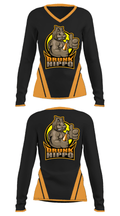 Drunk Hippo Racing 90284790 Women's Long Sleeve V-neck Shirt - 23