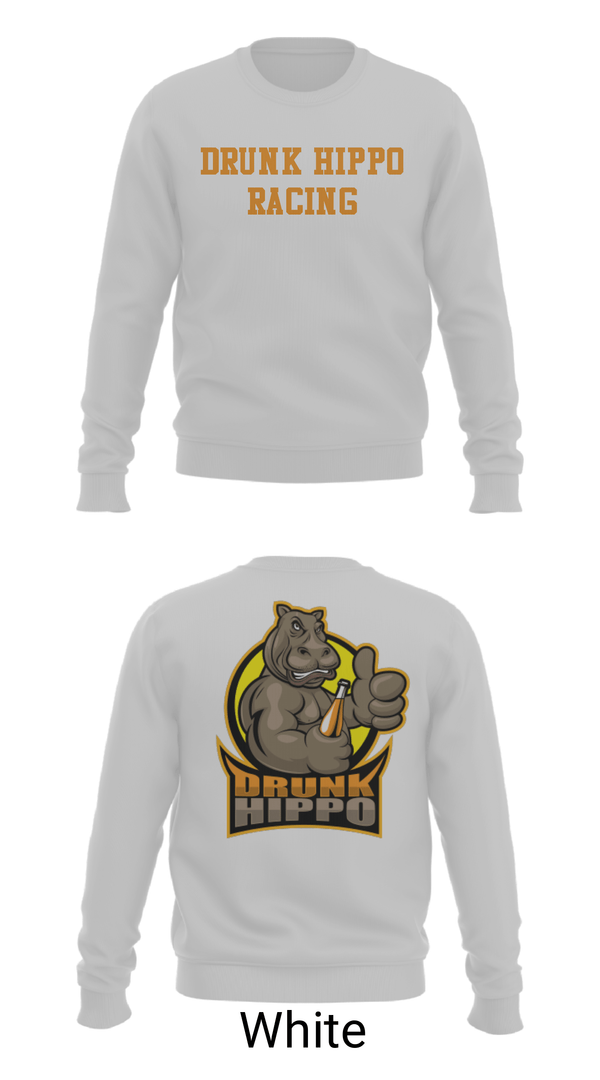 Crew Neck Sweatshirt, Drunk Hippo Racing, , Teamtime, Team time, sublimation, custom sports apparel, team uniforms, spirit wear, spiritwear, sports uniforms, custom shirts, team store, custom team store, fundraiser sports, apparel fundraiser