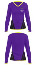 Hollis Upper Elementary School 94323285 Women's Long Sleeve V-neck Shirt - 25
