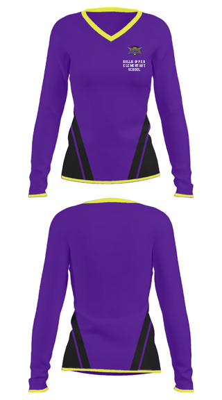 Women's Long Sleeve Vneck Shirt, Hollis Upper Elementary School, Spirit Store, Teamtime, Team time, sublimation, custom sports apparel, team uniforms, spirit wear, spiritwear, sports uniforms, custom shirts, team store, custom team store, fundraiser sports, apparel fundraiser