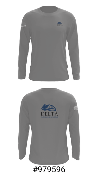 Long Sleeve Performance Shirt, Delta cleaning LLC, , Teamtime, Team time, sublimation, custom sports apparel, team uniforms, spirit wear, spiritwear, sports uniforms, custom shirts, team store, custom team store, fundraiser sports, apparel fundraiser