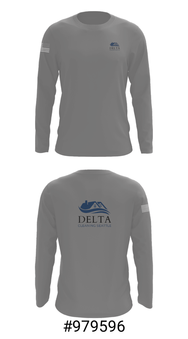 Long Sleeve Performance Shirt, Delta cleaning LLC, , Teamtime, Team time, sublimation, custom sports apparel, team uniforms, spirit wear, spiritwear, sports uniforms, custom shirts, team store, custom team store, fundraiser sports, apparel fundraiser