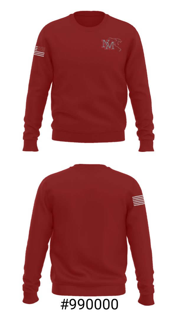 Crew Neck Sweatshirt, New Manchester High School Wrestling, Wrestling, Teamtime, Team time, sublimation, custom sports apparel, team uniforms, spirit wear, spiritwear, sports uniforms, custom shirts, team store, custom team store, fundraiser sports, apparel fundraiser