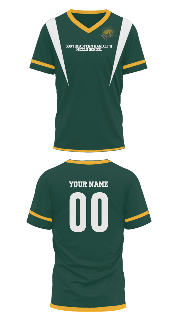 Mens Soccer Jersey, Southeastern Randolph Middle School, Spirit Store, Teamtime, Team time, sublimation, custom sports apparel, team uniforms, spirit wear, spiritwear, sports uniforms, custom shirts, team store, custom team store, fundraiser sports, apparel fundraiser