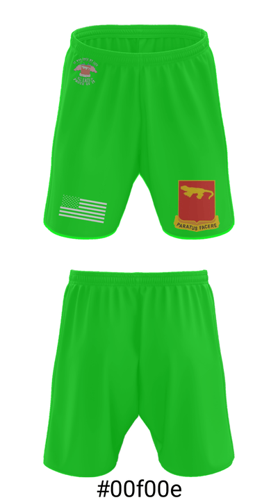 Alpha Battery 1st Battalion 75th Field Artillery 73323132 Athletic Shorts With Pockets - 5