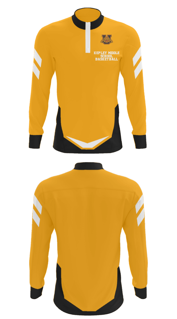 Quarter Zip Jacket, Kepley Middle School Basketball, Women's Basketball, Teamtime, Team time, sublimation, custom sports apparel, team uniforms, spirit wear, spiritwear, sports uniforms, custom shirts, team store, custom team store, fundraiser sports, apparel fundraiser