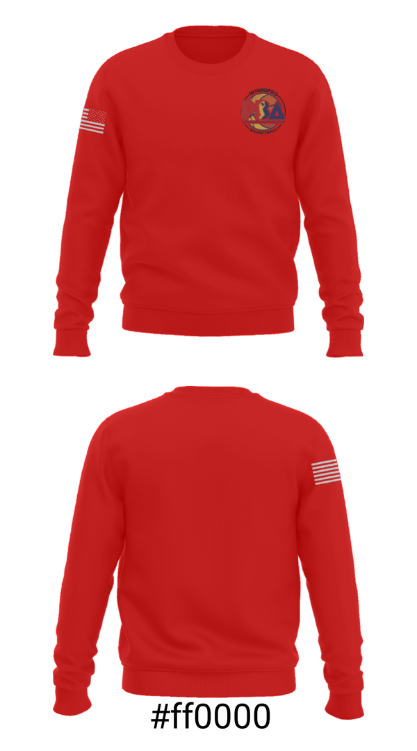 Crew Neck Sweatshirt, Philippine Basketball Association Winnipeg Inc, Men's Basketball, Teamtime, Team time, sublimation, custom sports apparel, team uniforms, spirit wear, spiritwear, sports uniforms, custom shirts, team store, custom team store, fundraiser sports, apparel fundraiser