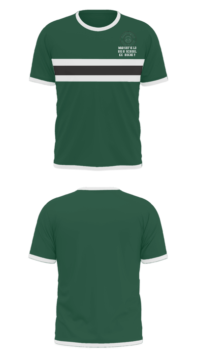 Marshfield High School Ice Hockey 65415198 Short Sleeve Performance Shirt - 22