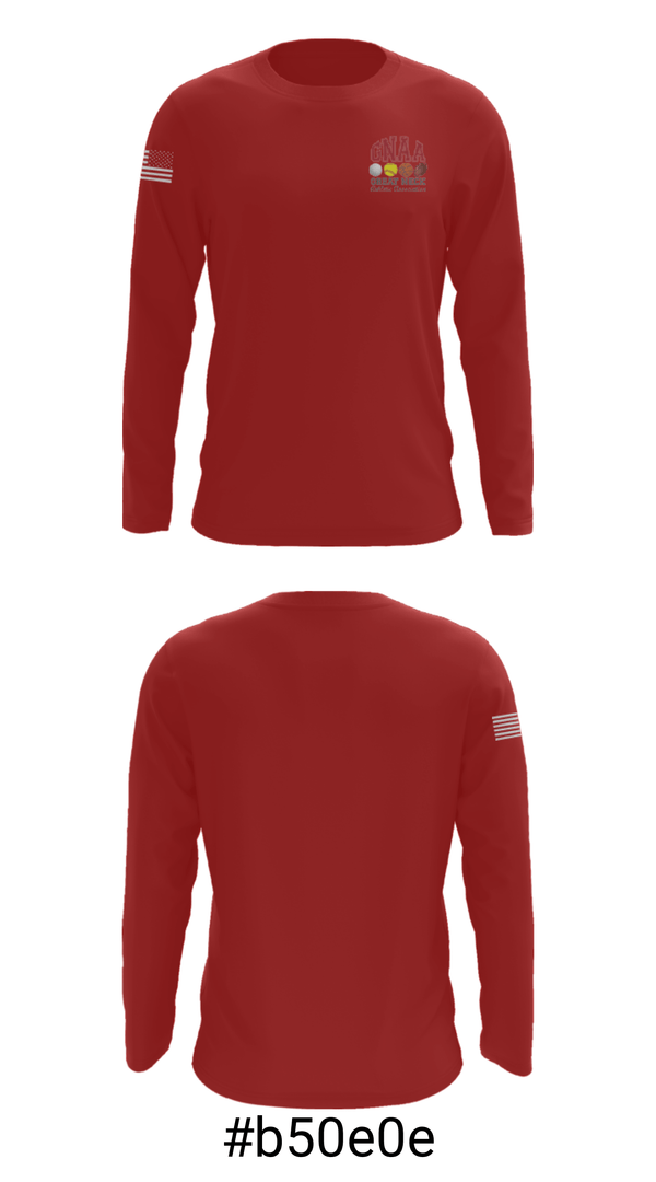 Long Sleeve Performance Shirt, Great Neck Athletic Association Basketball, Men's Basketball, Teamtime, Team time, sublimation, custom sports apparel, team uniforms, spirit wear, spiritwear, sports uniforms, custom shirts, team store, custom team store, fundraiser sports, apparel fundraiser