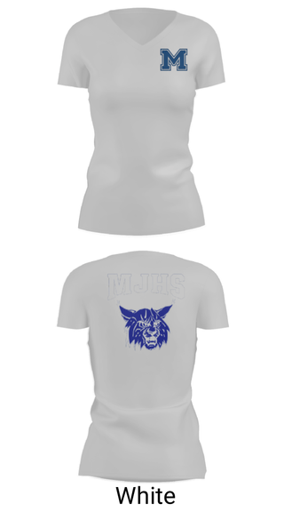 Women's Short Sleeve Vneck Shirt, Mattanawcook Junior High School, Spirit Store, Teamtime, Team time, sublimation, custom sports apparel, team uniforms, spirit wear, spiritwear, sports uniforms, custom shirts, team store, custom team store, fundraiser sports, apparel fundraiser
