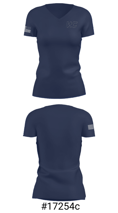 Willow Canyon High School Basketball 81698703 Women's Short Sleeve V-neck Shirt - 21