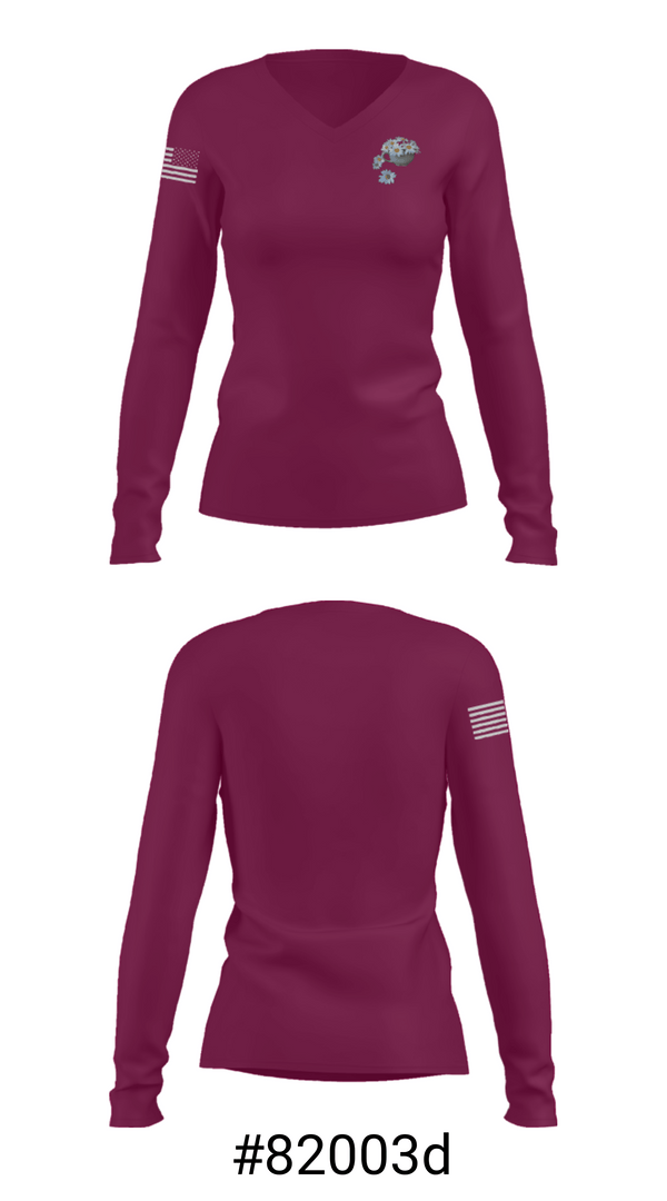 Women's Long Sleeve Vneck Shirt, Venus Janitorial Services, , Teamtime, Team time, sublimation, custom sports apparel, team uniforms, spirit wear, spiritwear, sports uniforms, custom shirts, team store, custom team store, fundraiser sports, apparel fundraiser