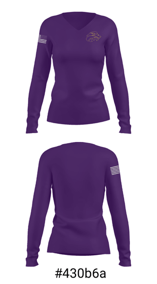 Women's Long Sleeve Vneck Shirt, Concrete High School Wrestling, Wrestling, Teamtime, Team time, sublimation, custom sports apparel, team uniforms, spirit wear, spiritwear, sports uniforms, custom shirts, team store, custom team store, fundraiser sports, apparel fundraiser