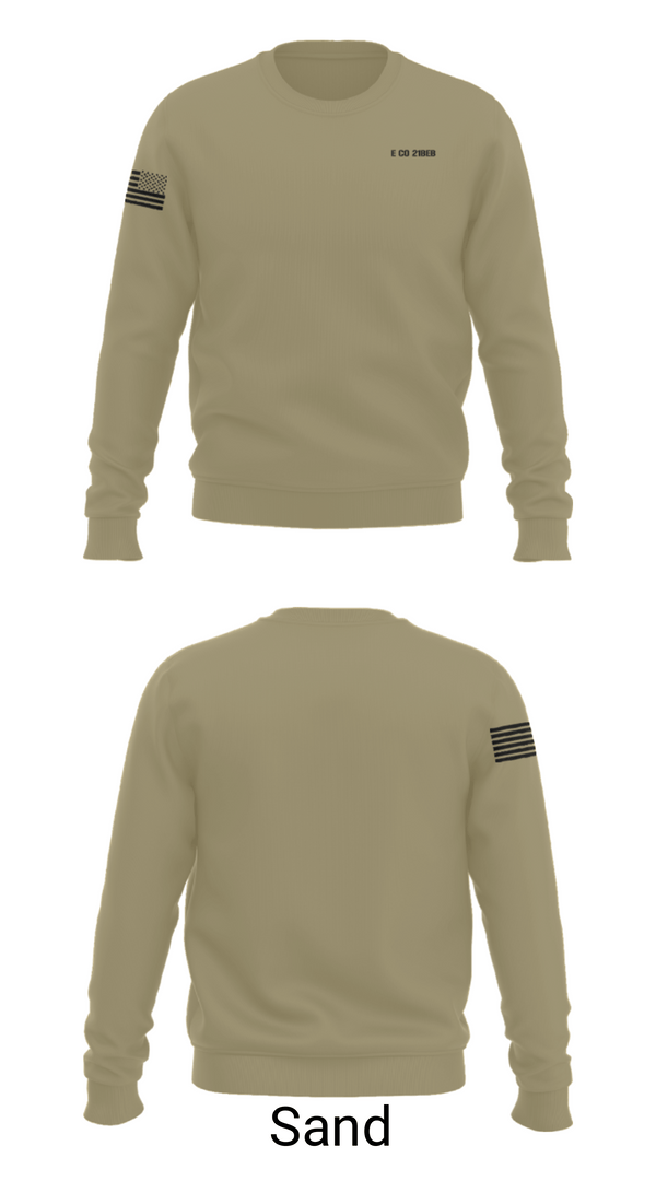 Crew Neck Sweatshirt, E CO 21BEB, Army, Teamtime, Team time, sublimation, custom sports apparel, team uniforms, spirit wear, spiritwear, sports uniforms, custom shirts, team store, custom team store, fundraiser sports, apparel fundraiser