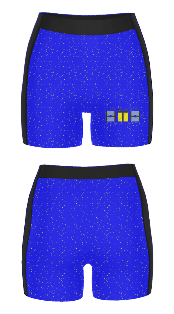 Women's Compression Shorts, High Tech High Media Arts, Spirit Store, Teamtime, Team time, sublimation, custom sports apparel, team uniforms, spirit wear, spiritwear, sports uniforms, custom shirts, team store, custom team store, fundraiser sports, apparel fundraiser