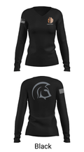 Silverdale Spartans 73101870 Women's Long Sleeve V-neck Shirt - 13