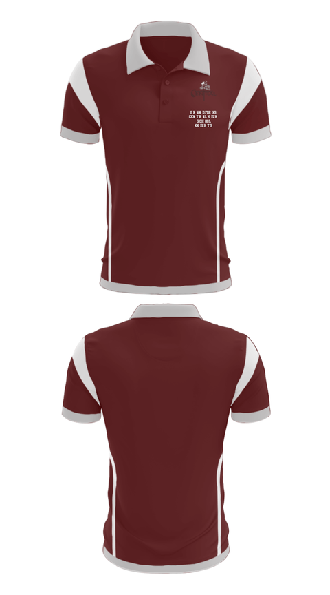 Short Sleeve Performance Polo, Grand Forks Central High School Knights, Spirit Store, Teamtime, Team time, sublimation, custom sports apparel, team uniforms, spirit wear, spiritwear, sports uniforms, custom shirts, team store, custom team store, fundraiser sports, apparel fundraiser
