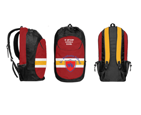 Gear Bag, St Anthony Catholic School, Spirit Store, Teamtime, Team time, sublimation, custom sports apparel, team uniforms, spirit wear, spiritwear, sports uniforms, custom shirts, team store, custom team store, fundraiser sports, apparel fundraiser