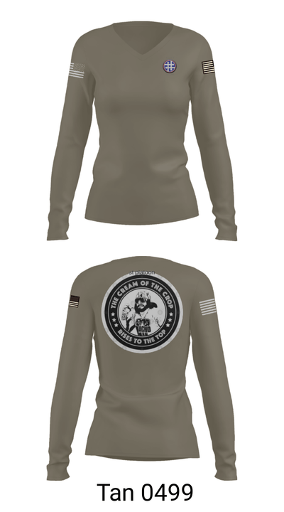 263rd QM 2065282 Women's Long Sleeve V-neck Shirt - 39