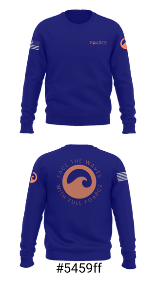Crew Neck Sweatshirt, Full Foarce, Spirit Store, Teamtime, Team time, sublimation, custom sports apparel, team uniforms, spirit wear, spiritwear, sports uniforms, custom shirts, team store, custom team store, fundraiser sports, apparel fundraiser
