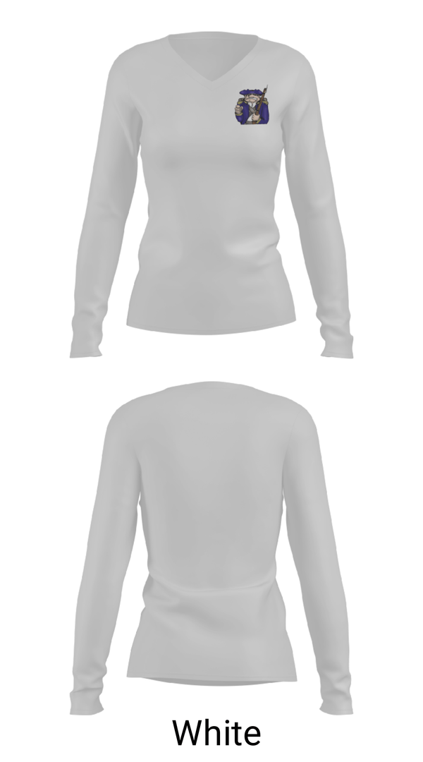 Women's Long Sleeve Vneck Shirt, Carthage Middle School, Spirit Store, Teamtime, Team time, sublimation, custom sports apparel, team uniforms, spirit wear, spiritwear, sports uniforms, custom shirts, team store, custom team store, fundraiser sports, apparel fundraiser