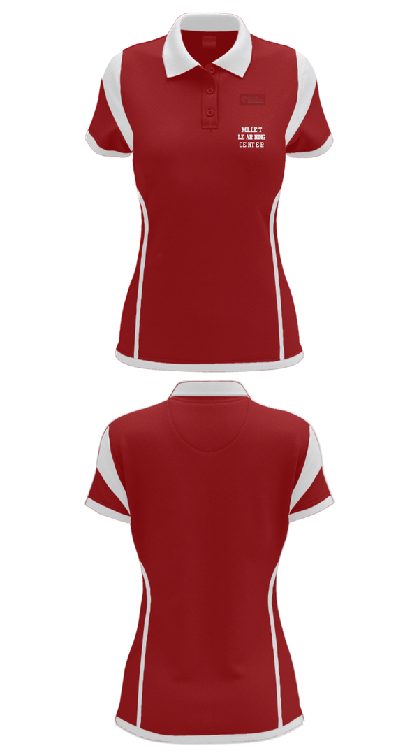Women's Short Sleeve Performance Polo, Millet Learning Center, Spirit Store, Teamtime, Team time, sublimation, custom sports apparel, team uniforms, spirit wear, spiritwear, sports uniforms, custom shirts, team store, custom team store, fundraiser sports, apparel fundraiser