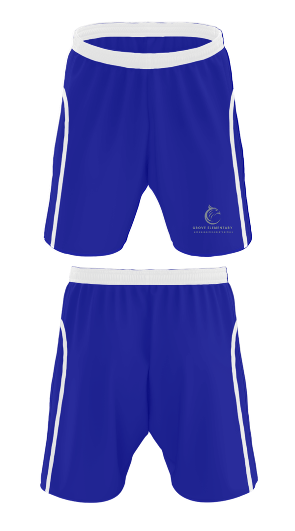 Athletic Shorts With Pockets, Grove Elementary School, Spirit Store, Teamtime, Team time, sublimation, custom sports apparel, team uniforms, spirit wear, spiritwear, sports uniforms, custom shirts, team store, custom team store, fundraiser sports, apparel fundraiser