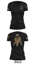 TRENCH WARRIORS 37624482 Women's Short Sleeve V-neck Shirt - 14