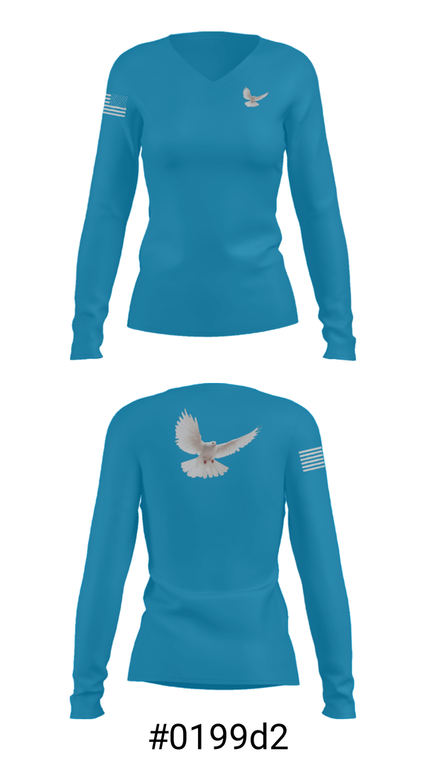 Women's Long Sleeve Vneck Shirt, EL SHAMAH CAREEL SHAMAH CARE, , Teamtime, Team time, sublimation, custom sports apparel, team uniforms, spirit wear, spiritwear, sports uniforms, custom shirts, team store, custom team store, fundraiser sports, apparel fundraiser