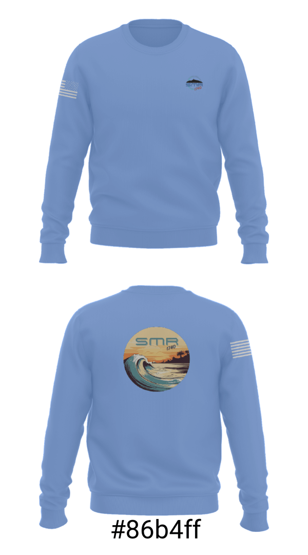 Crew Neck Sweatshirt, SMR -1740, Football, Teamtime, Team time, sublimation, custom sports apparel, team uniforms, spirit wear, spiritwear, sports uniforms, custom shirts, team store, custom team store, fundraiser sports, apparel fundraiser
