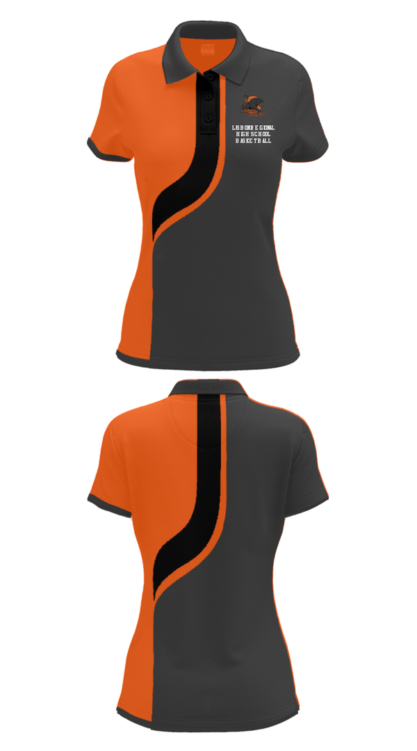 Women's Short Sleeve Performance Polo, Lisbon Regional High School Basketball, Men's Basketball, Teamtime, Team time, sublimation, custom sports apparel, team uniforms, spirit wear, spiritwear, sports uniforms, custom shirts, team store, custom team store, fundraiser sports, apparel fundraiser