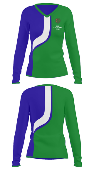 Women's Long Sleeve Vneck Shirt, Ohio Performance Team, , Teamtime, Team time, sublimation, custom sports apparel, team uniforms, spirit wear, spiritwear, sports uniforms, custom shirts, team store, custom team store, fundraiser sports, apparel fundraiser