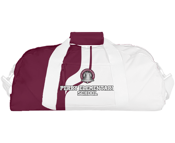 Duffle Bag, Perry Elementary School, Spirit Store, Teamtime, Team time, sublimation, custom sports apparel, team uniforms, spirit wear, spiritwear, sports uniforms, custom shirts, team store, custom team store, fundraiser sports, apparel fundraiser