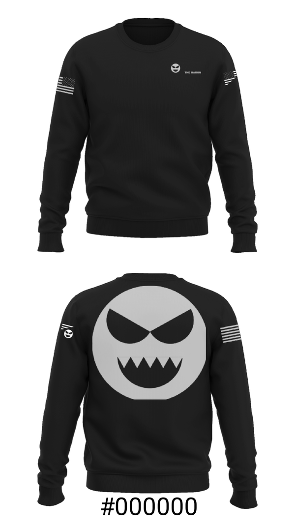 Crew Neck Sweatshirt, UGA, , Teamtime, Team time, sublimation, custom sports apparel, team uniforms, spirit wear, spiritwear, sports uniforms, custom shirts, team store, custom team store, fundraiser sports, apparel fundraiser