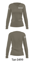 Veteran 40588271 Women's Long Sleeve V-neck Shirt - 39